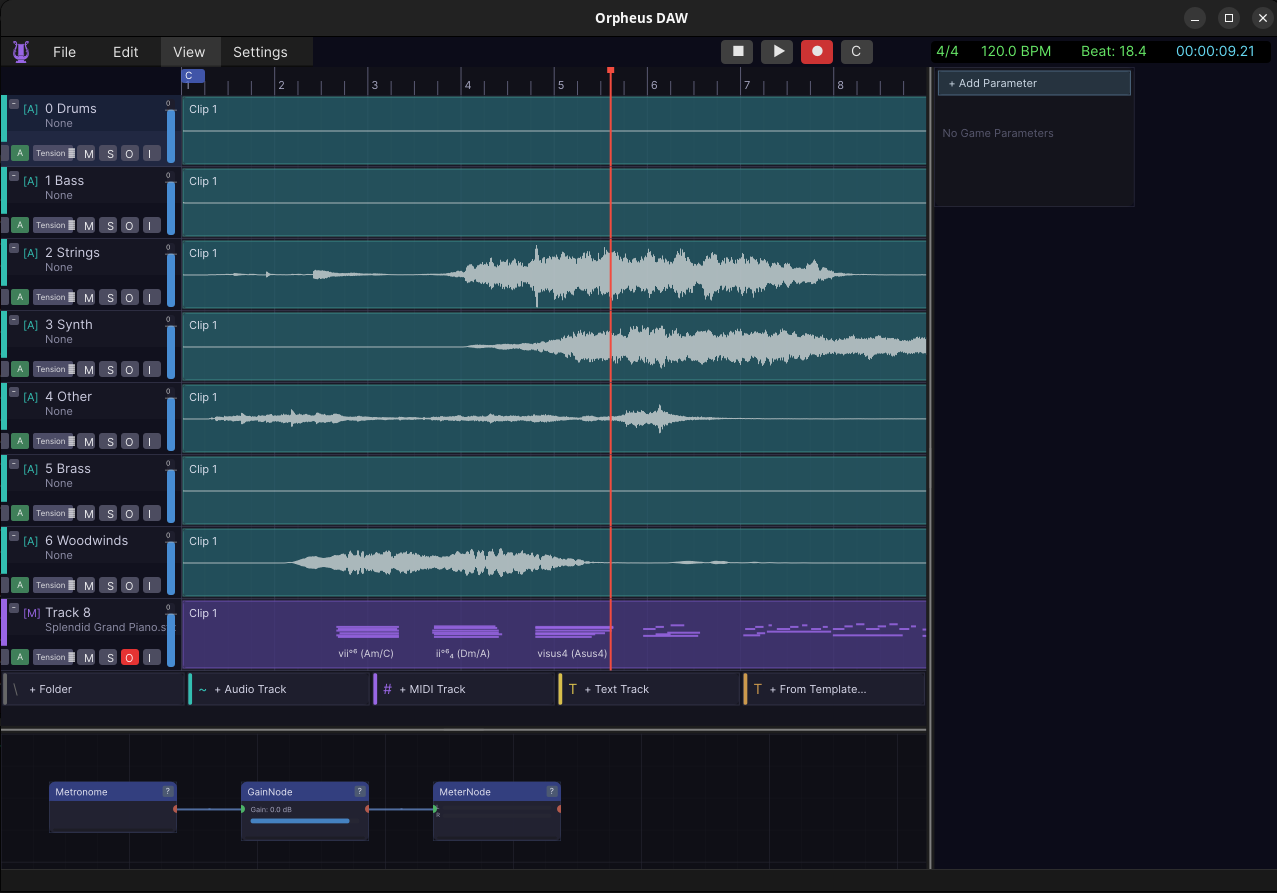 Orpheus DAW